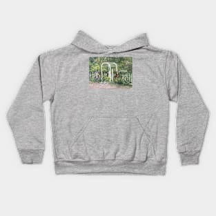 Wildflower Gate Oil on Canvas Kids Hoodie